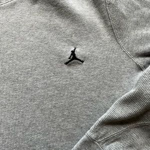Jordan Mens Gray Thermal Long Sleeve Size XXL